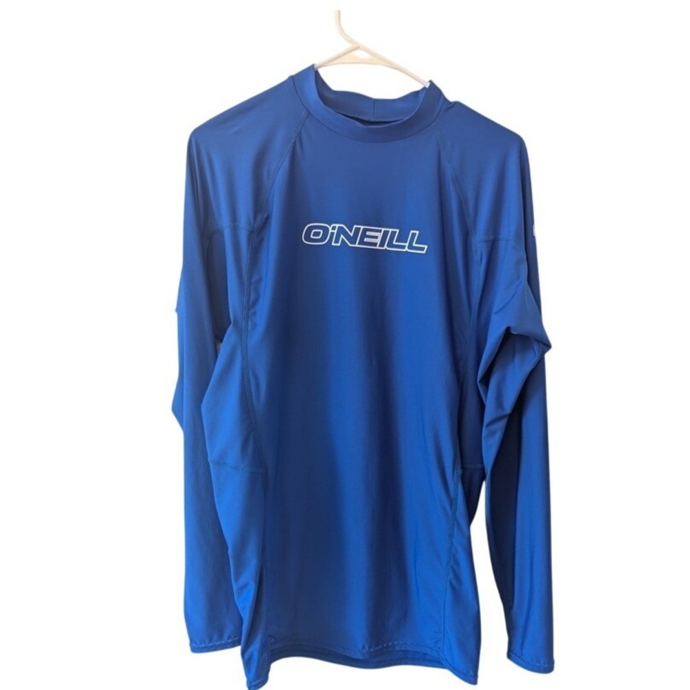 ONeill Men's Royal Blue Long‎ Sleeve Rash Guard Swim Shirt 2XL